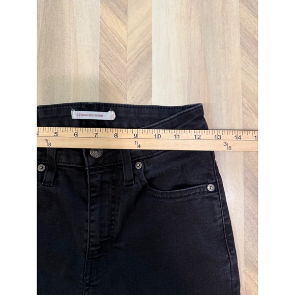 Levi's 721 High Rise Skinny Black Jeans Women's Size 26 - Picture 9 of 9